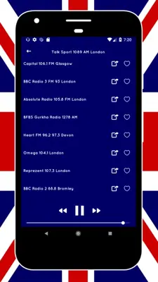 Radio UK - FM Internet Radio android App screenshot 1